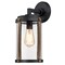 Westinghouse Fixture Wall Outdoor 60W Armin, Textured Black Barnwood Clear Seeded Glass 6358800 - alternate 3